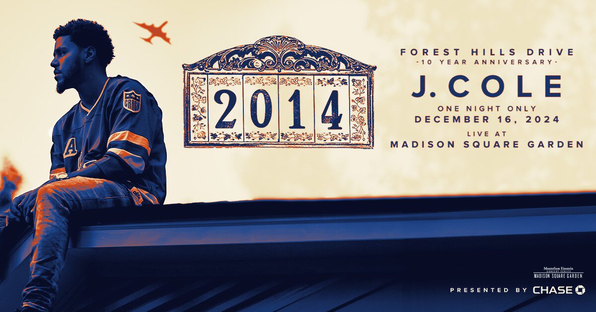J. Cole Announces 10-Year Show for 2014 Forest Hills Drive